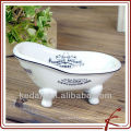 White Glaze china soap dish